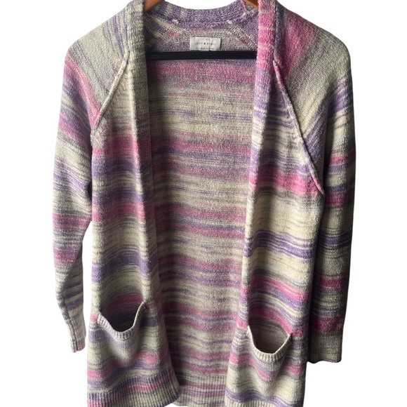 Lucky Brand Pastel Printed Cardigan - Picture 3 of 4